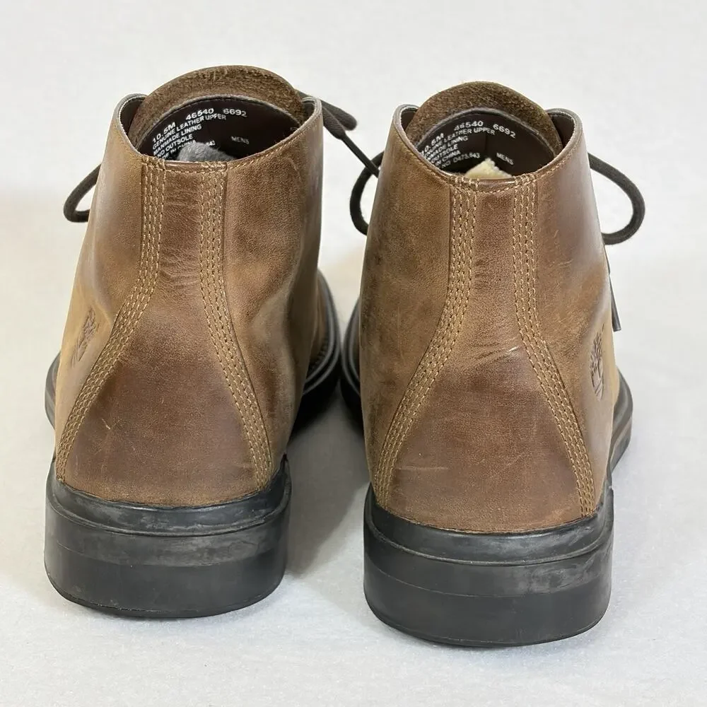 Timberland Chukka Boots Mens Size 10.5 Leather Waterproof Lace Up
